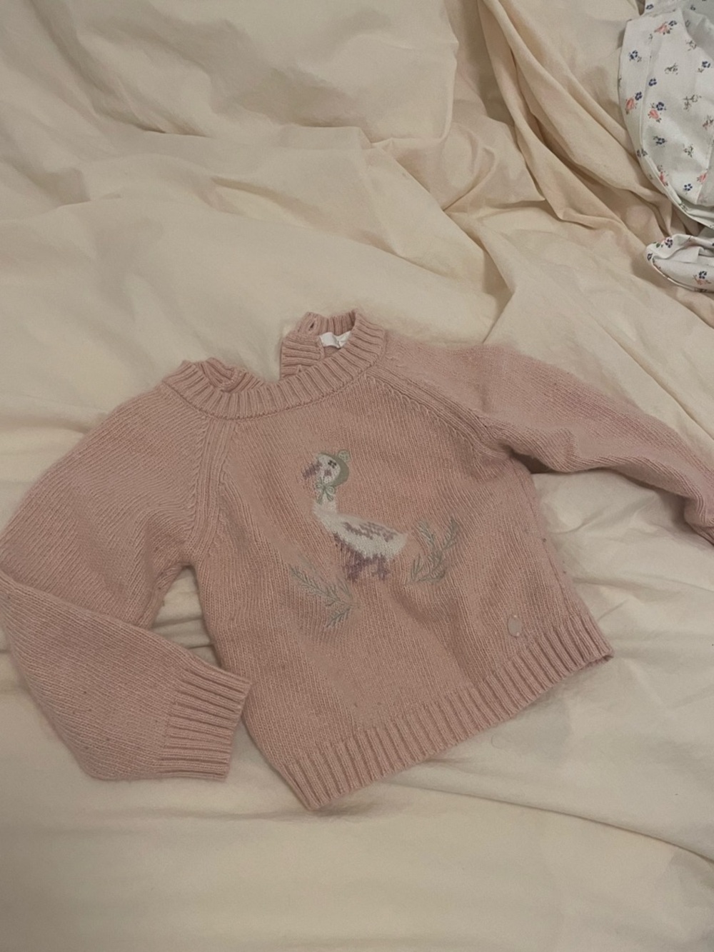 Patachou pink goose sweater